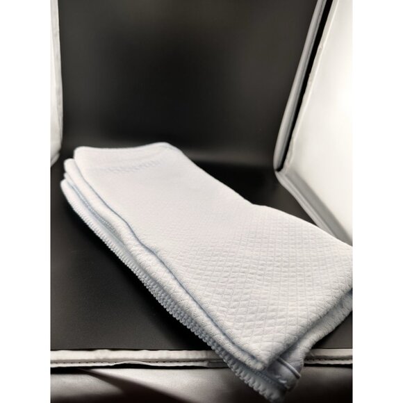 2009 Light Blue Baby Security Blanket Bears Hooded Quilted Nursery Rhyme 30 x 30 - Picture 11 of 16